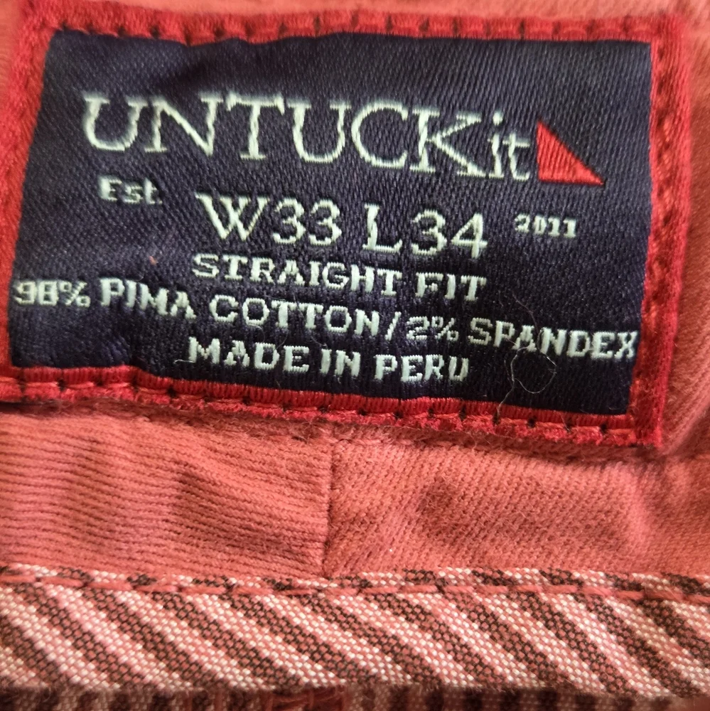 NEW Untuckit Men's El Circo Straight Leg Pants 33x34 - Picture 8 of 10